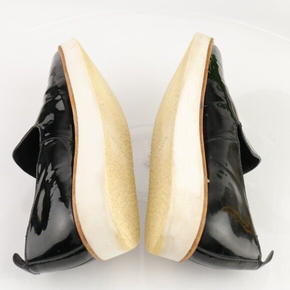 Vince Womens Sanders Loafer Size 8 Black Patent Sporty Platform Slip On Shoe - Picture 9 of 12